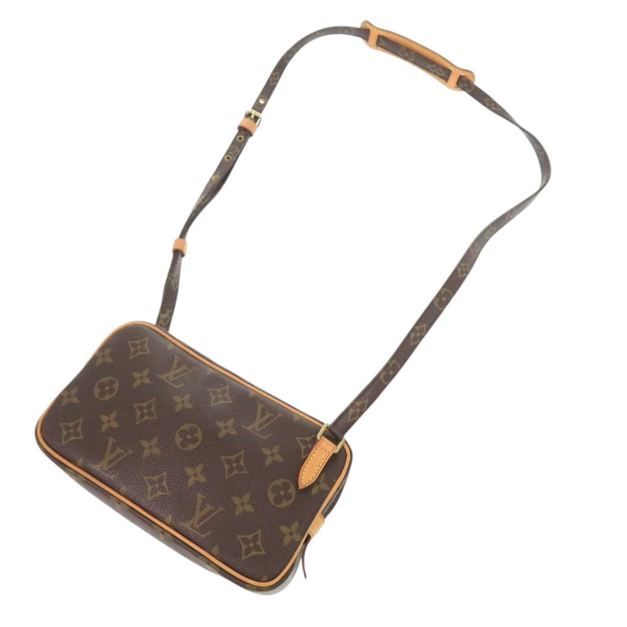 Louis Vuitton Brown Monogram Canvas Shoulder Bag