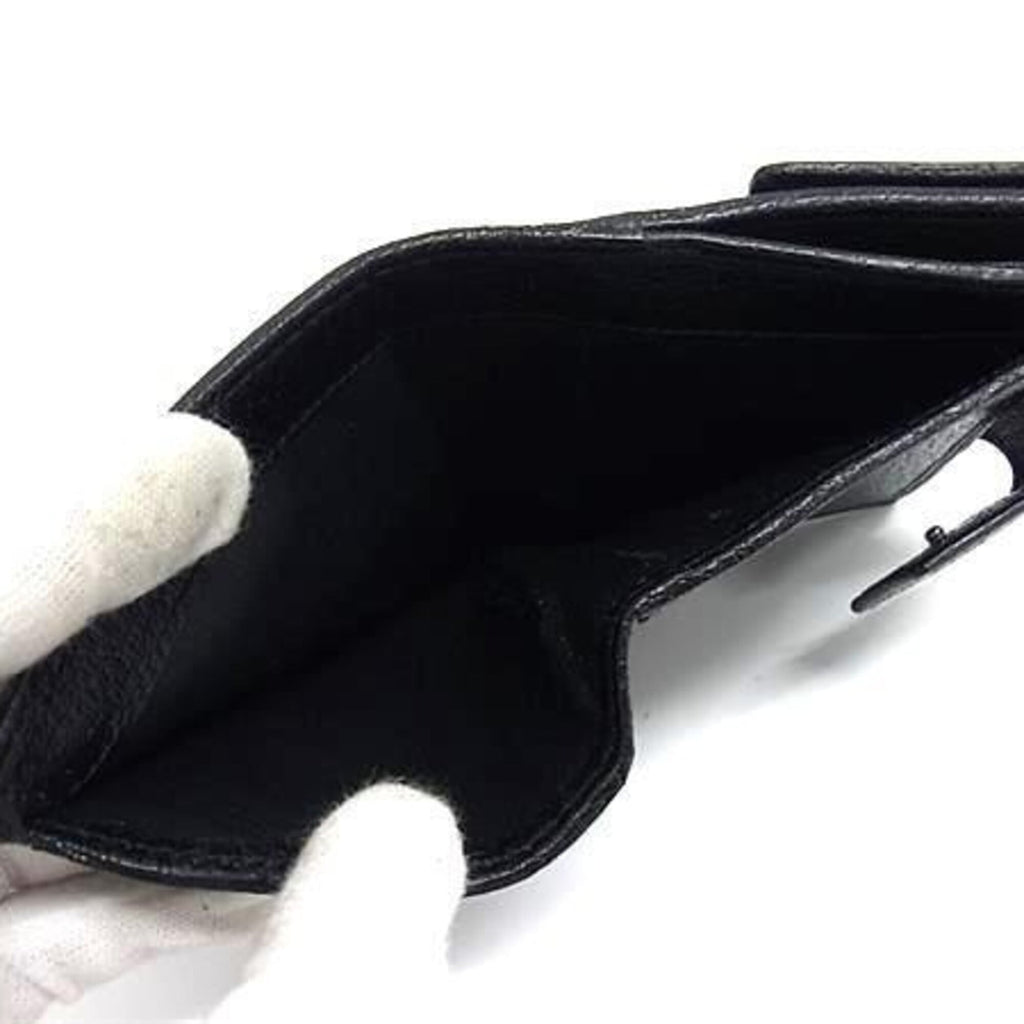 Gucci Black Canvas Leather Wallet (Bi-Fold) (Pre-Owned)
