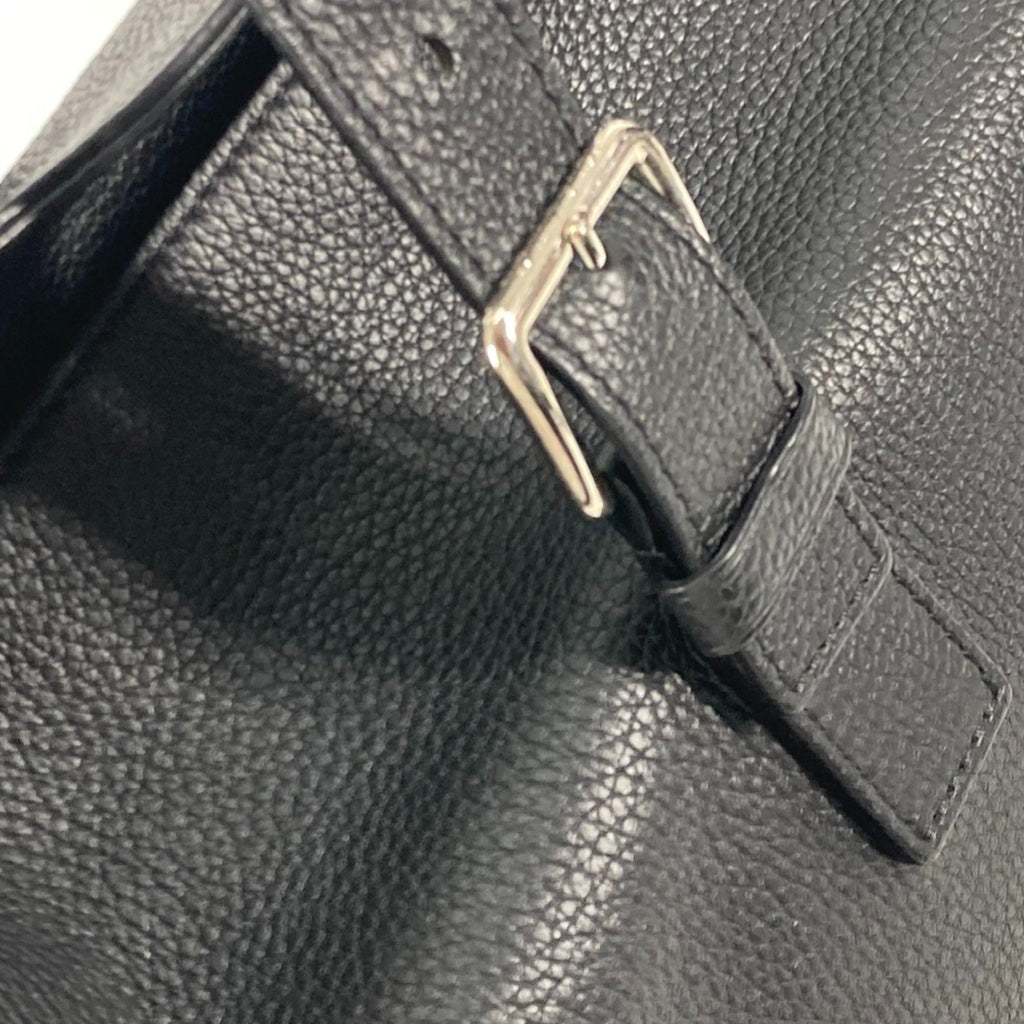 Louis Vuitton Black Noir Leather Shoulder Bag Tote Bag