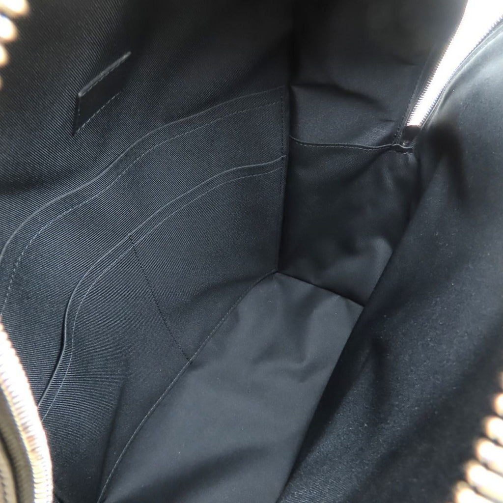 Louis Vuitton Black Brown Canvas Leather Backpack