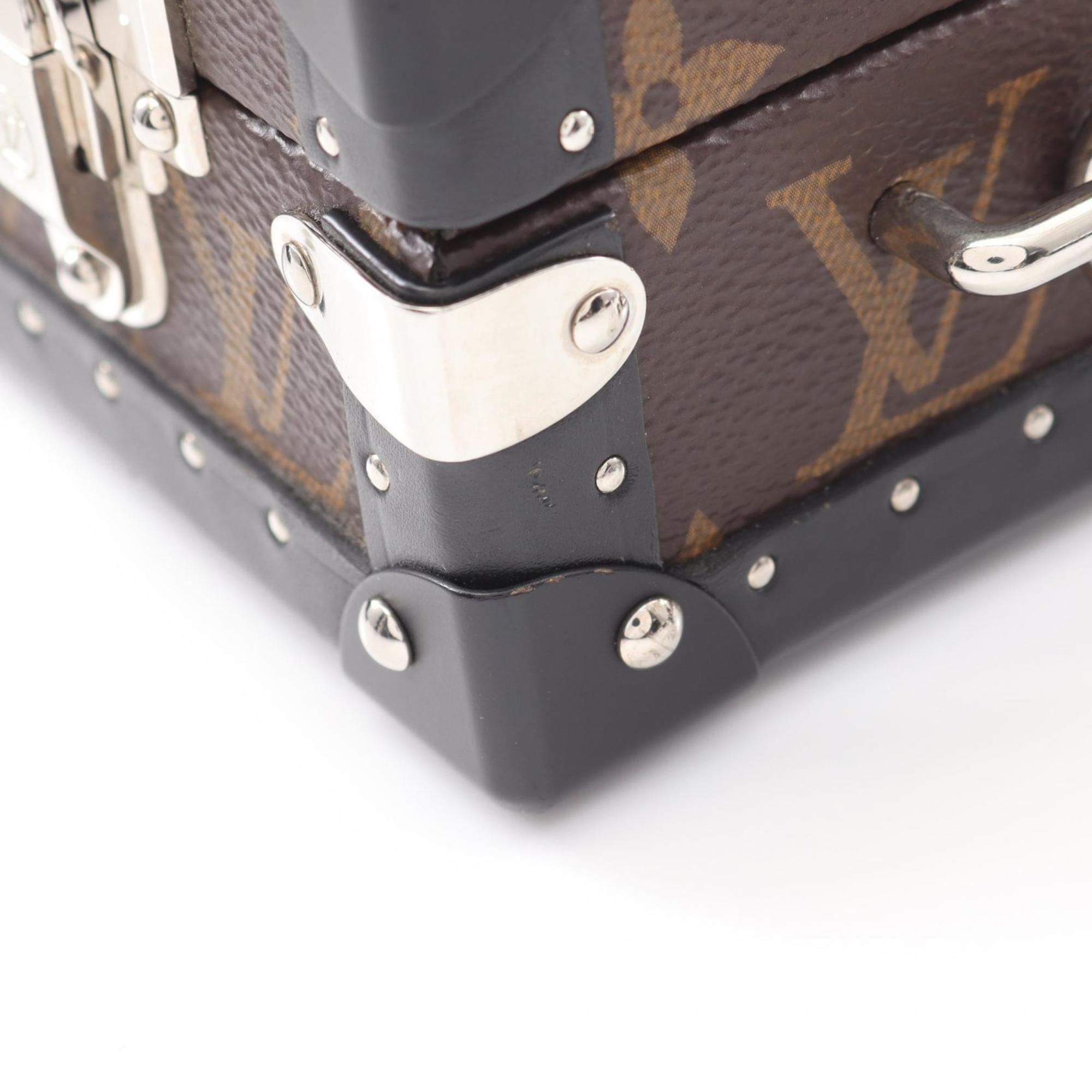 Louis Vuitton Black Brown Monogram Macassar Coated Canvas Shoulder Bag