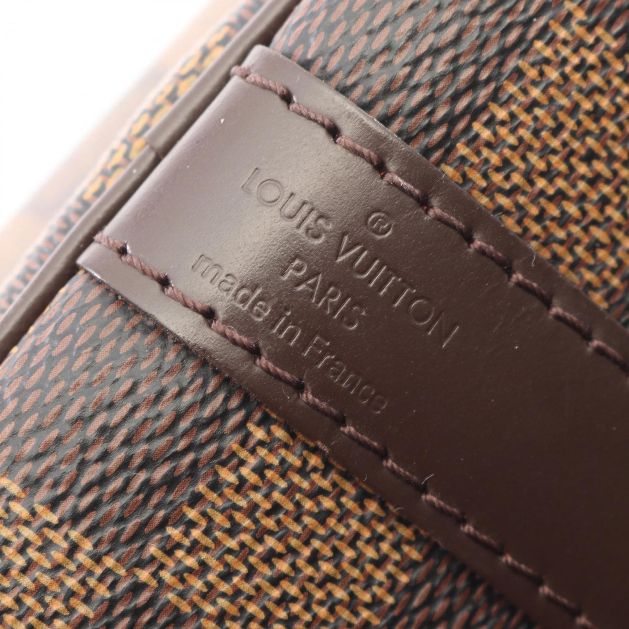 Louis Vuitton Brown Ebene Coated Canvas Leather Handbag