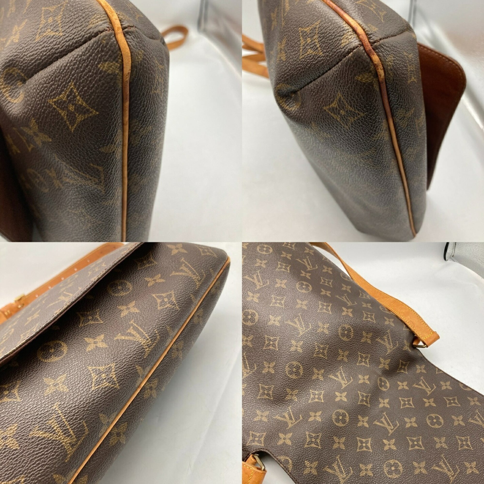 Louis Vuitton Brown Pvc Leather Shoulder Bag