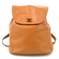 Chanel Brown Leather Backpack