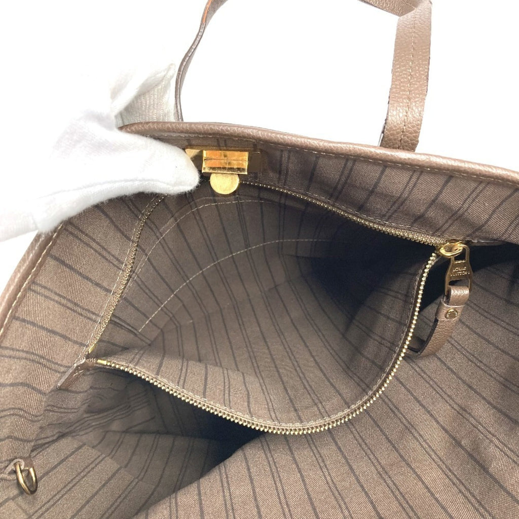Louis Vuitton Brown Monogram Empreinte Leather Handbag Shoulder Bag Tote Bag