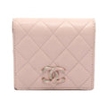 Chanel Pink Grained Calfskin Wallet (Bi-Fold)