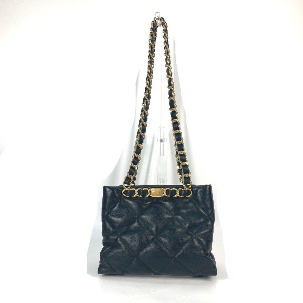 Chanel Black Leather Shoulder Bag