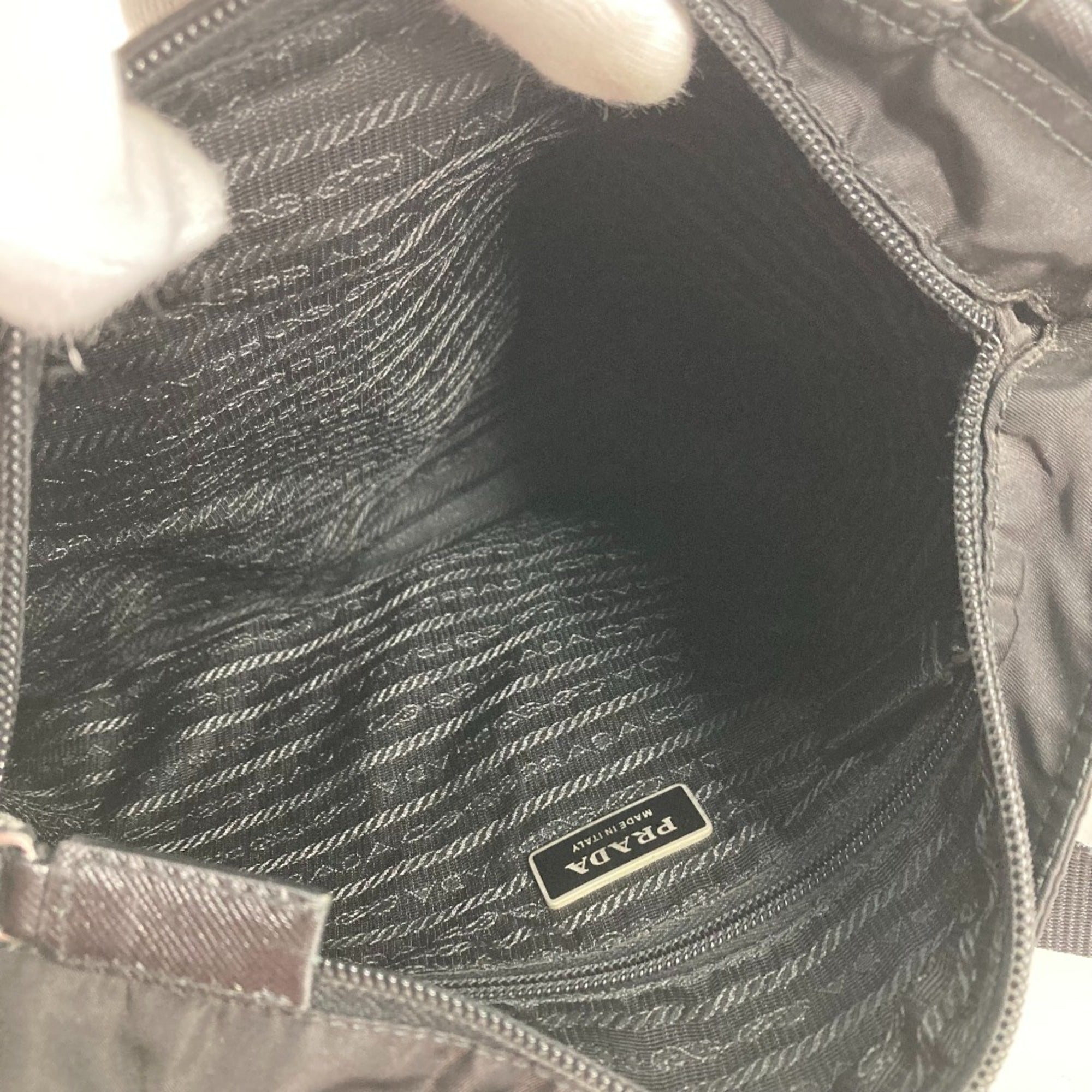 Prada Black Cloth Shoulder Bag