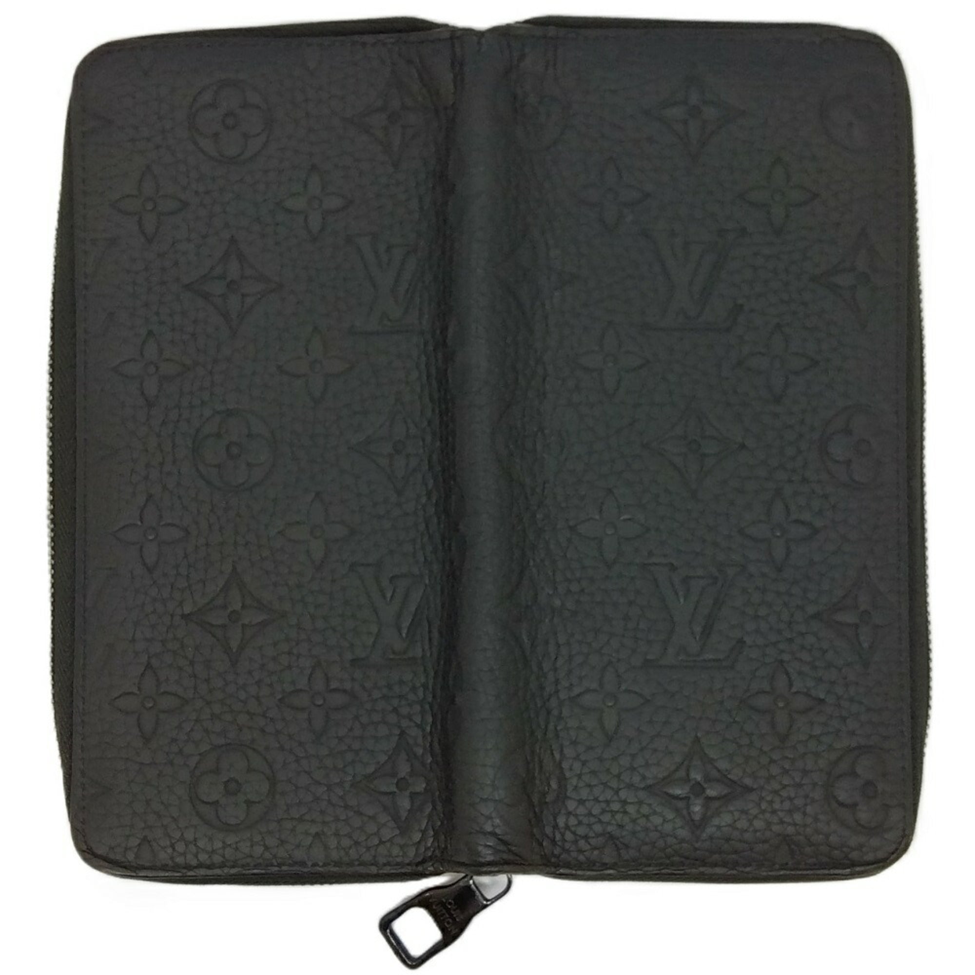 Louis Vuitton Black Noir Leather Coin Purse/Coin Case