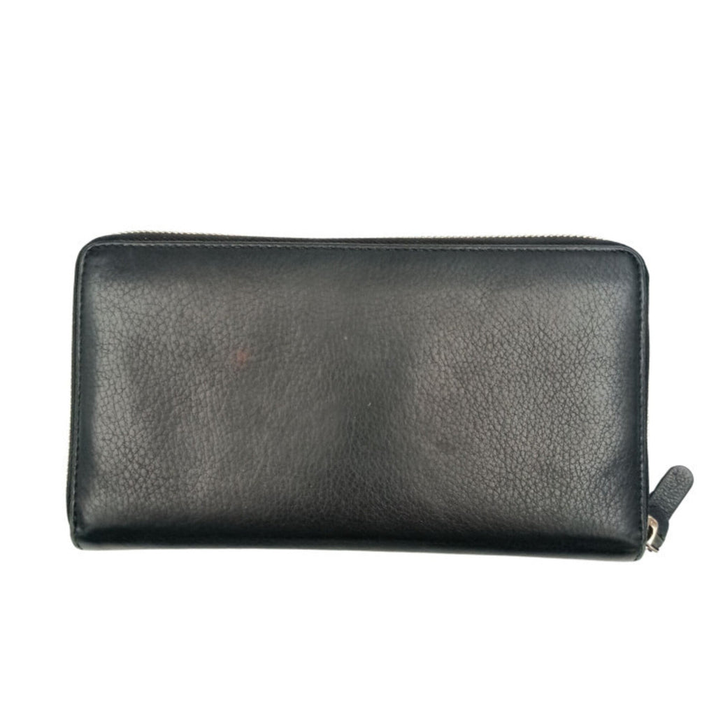 Balenciaga Black Leather Long Wallet (Bi-Fold)