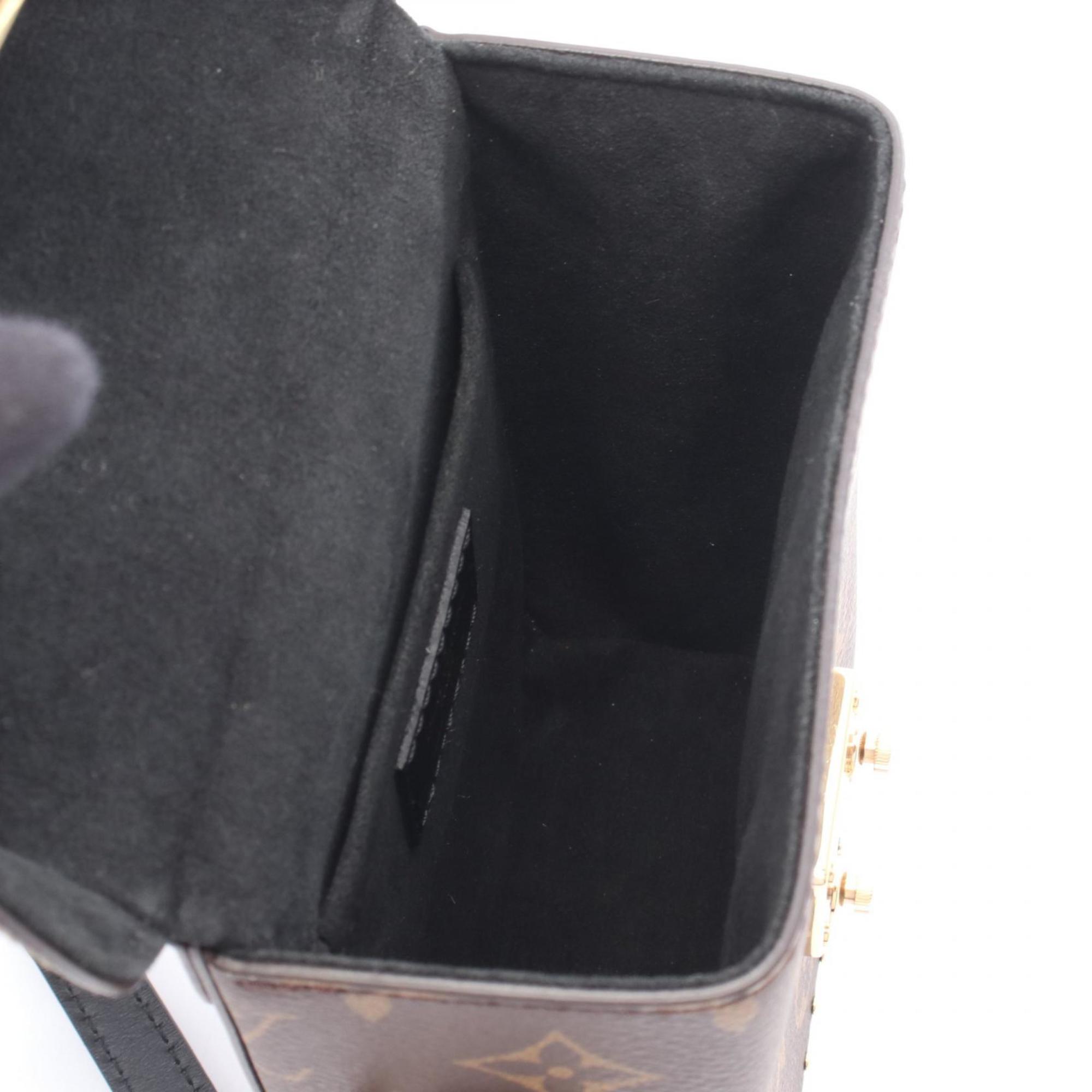 Louis Vuitton Brown Coated Canvas Leather Handbag