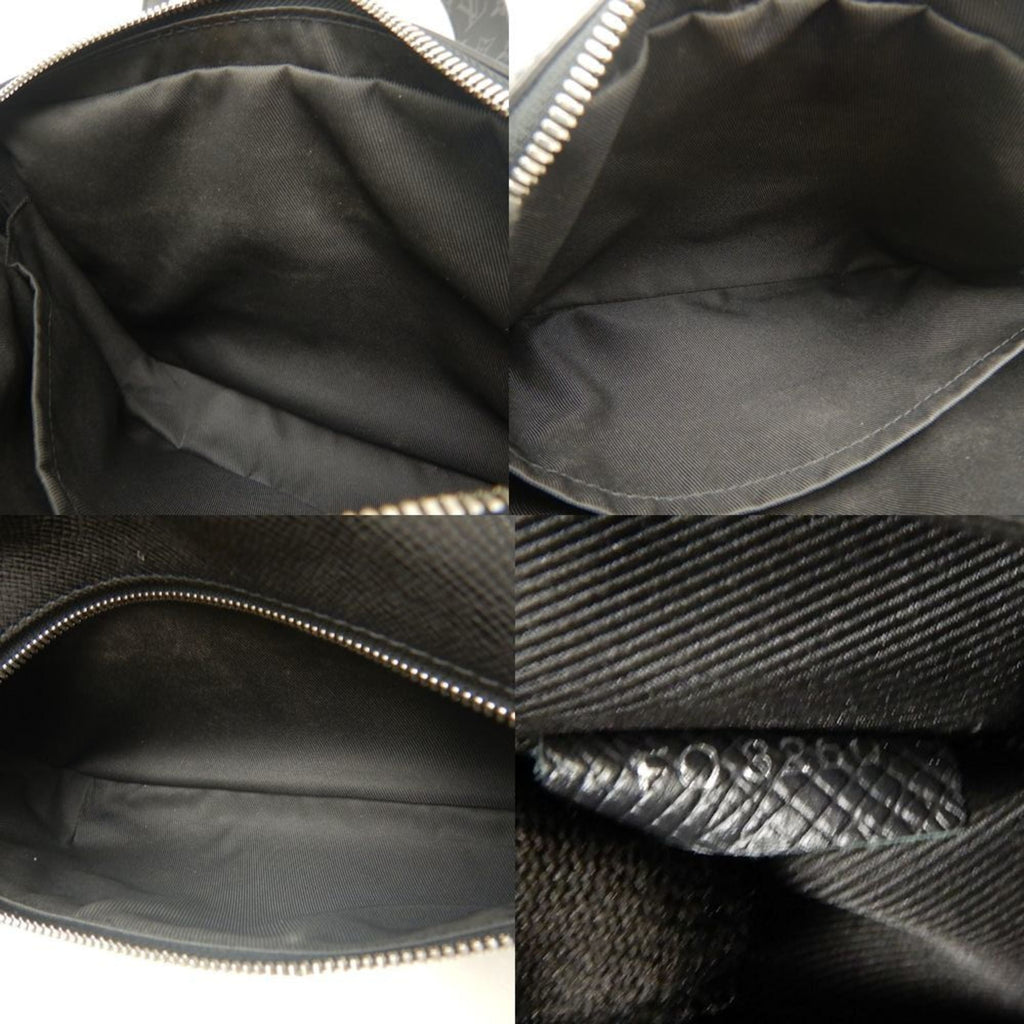 Louis Vuitton Taigarama Noir Pvc Leather Shoulder Bag