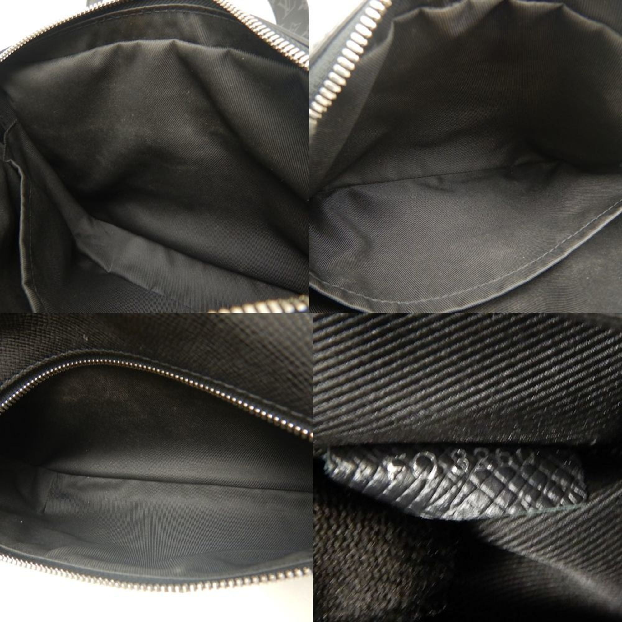 Louis Vuitton Taigarama Noir Pvc Leather Shoulder Bag