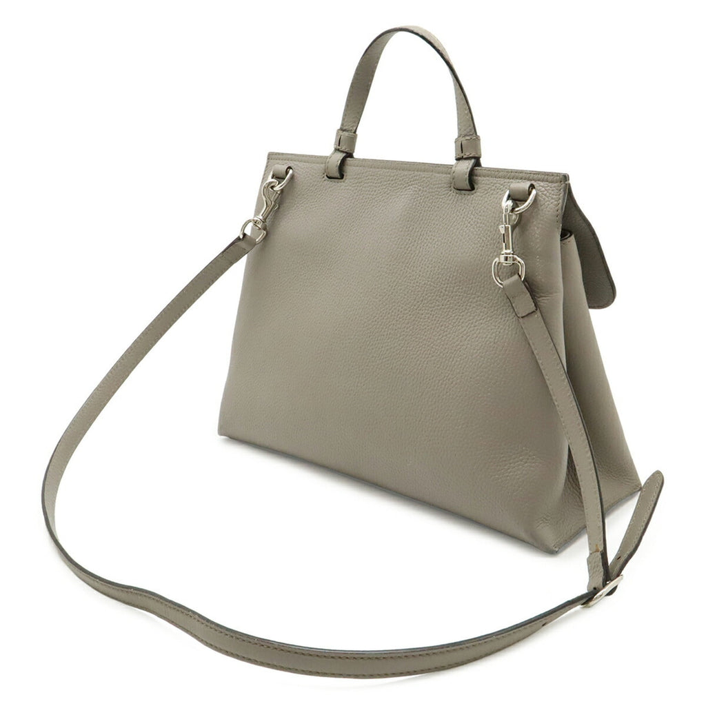 Gucci Gray Bamboo Handbag Shoulder Bag (Pre-Owned)