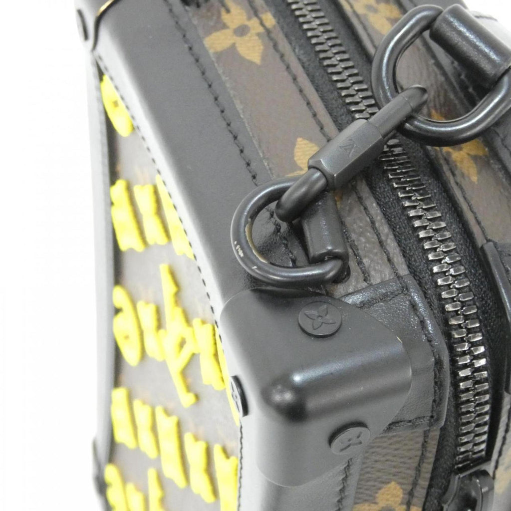 Louis Vuitton Black Jaune Yellow Coated Canvas Shoulder Bag