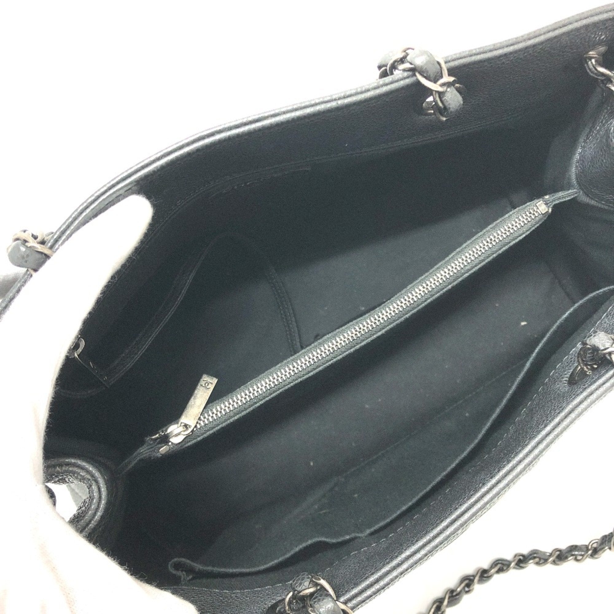 Chanel Black Leather Shoulder Bag