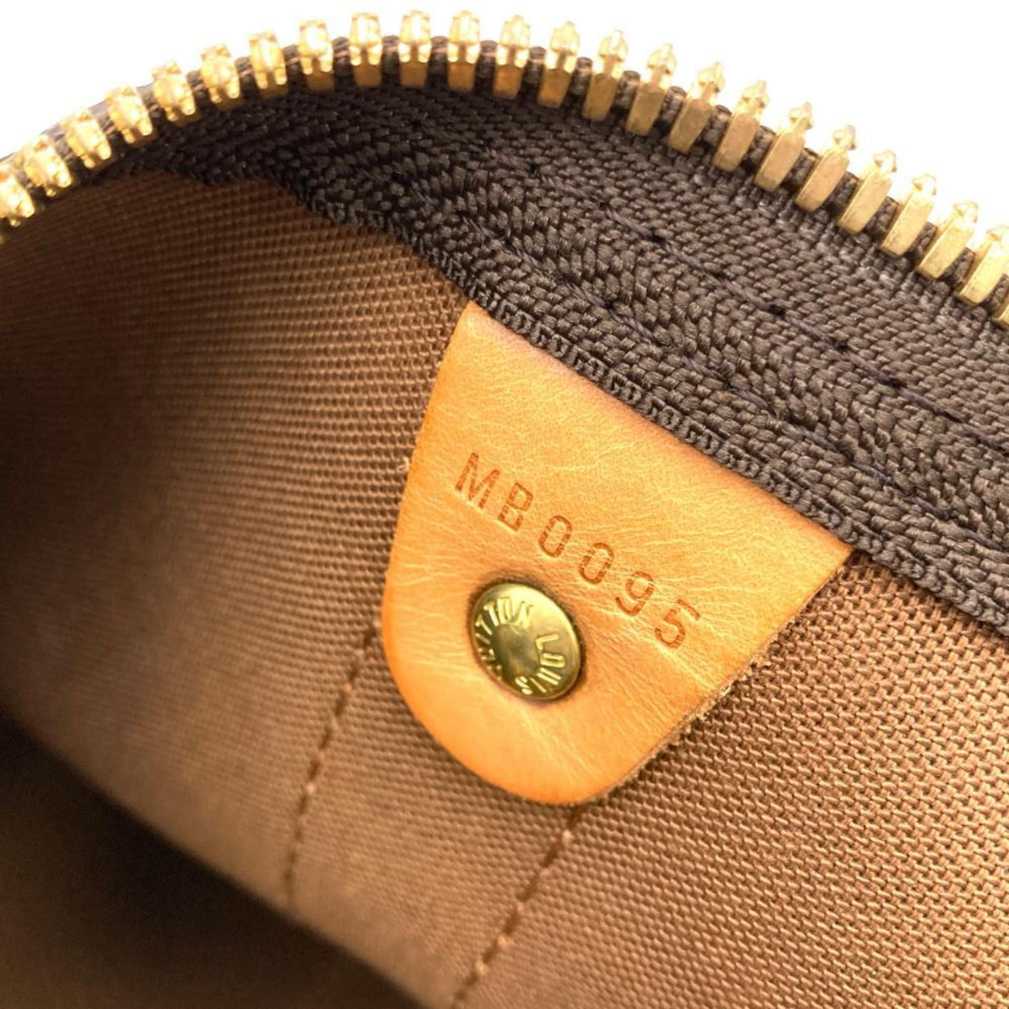 Louis Vuitton Monogram Brown Monogram Leather Boston Bag