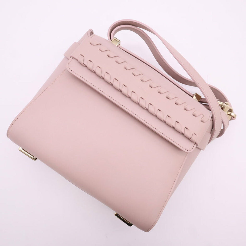 Chloé Pink Beige Leather Shoulder Bag (Pre-Owned)