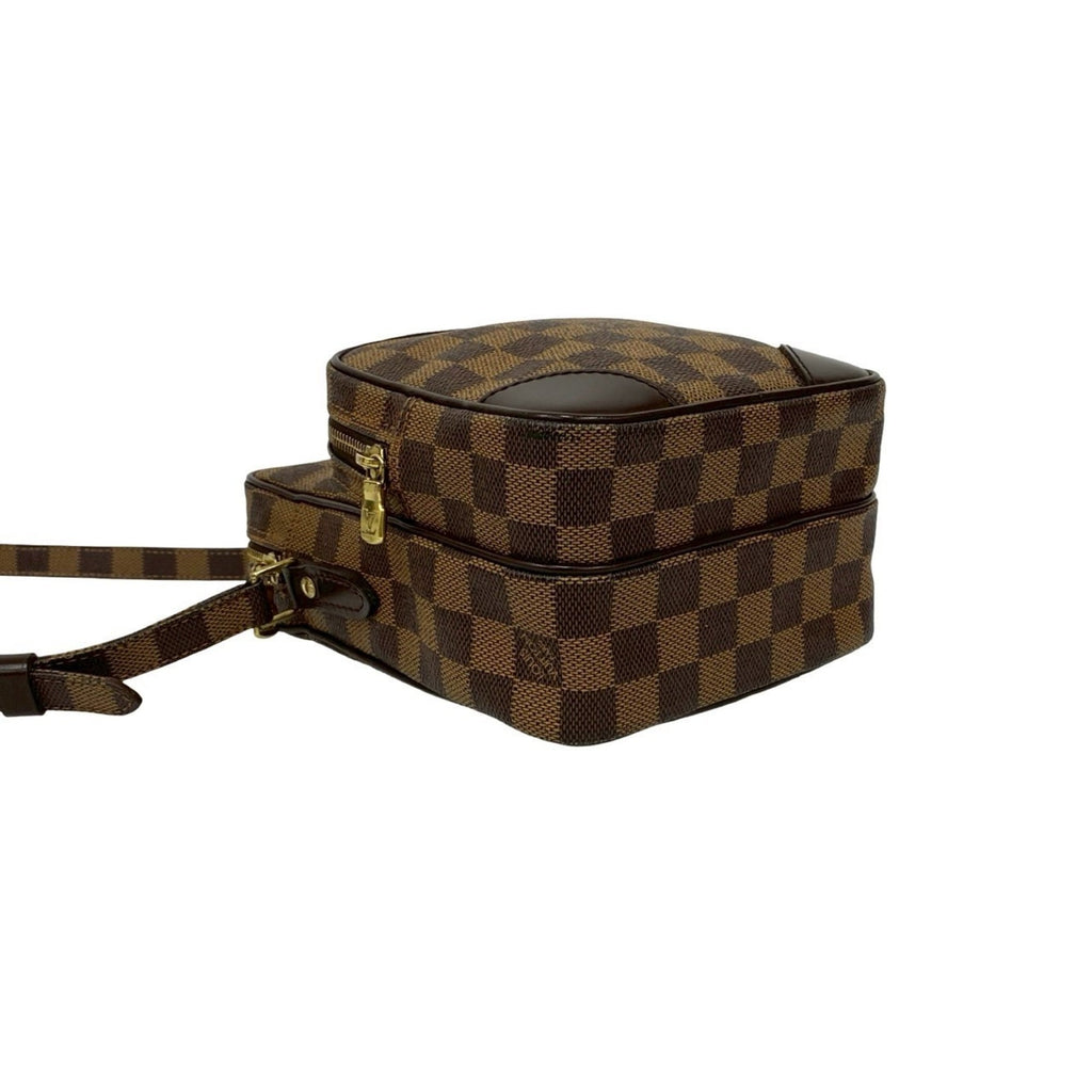 Louis Vuitton Brown Leather Pvc Pochette Shoulder Bag