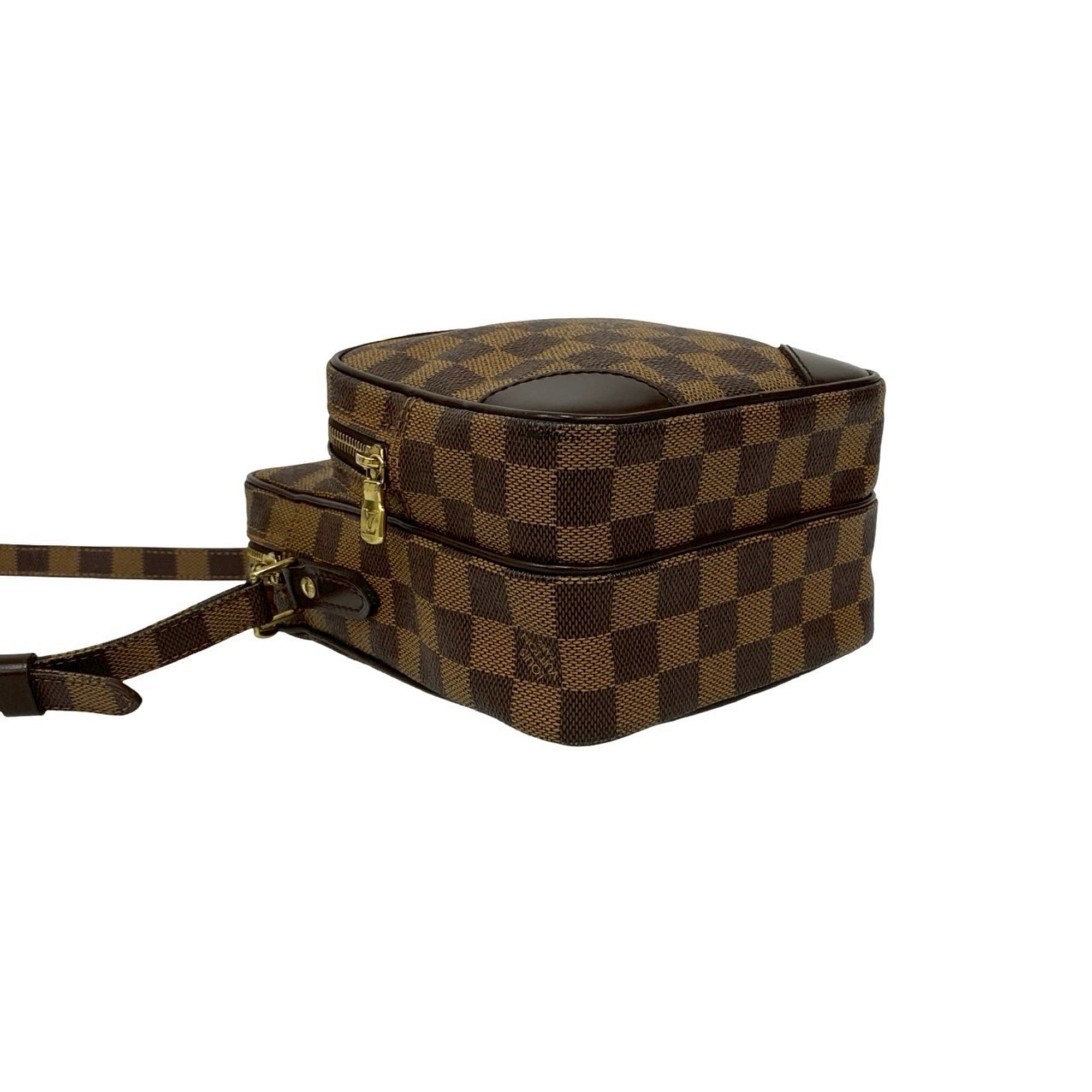 Louis Vuitton Brown Leather Pvc Pochette Shoulder Bag