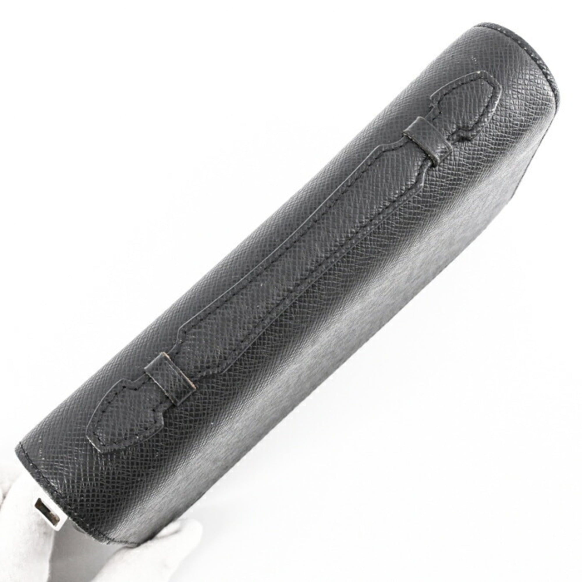 Louis Vuitton Black Monogram Eclipse Taiga Leather Long Wallet