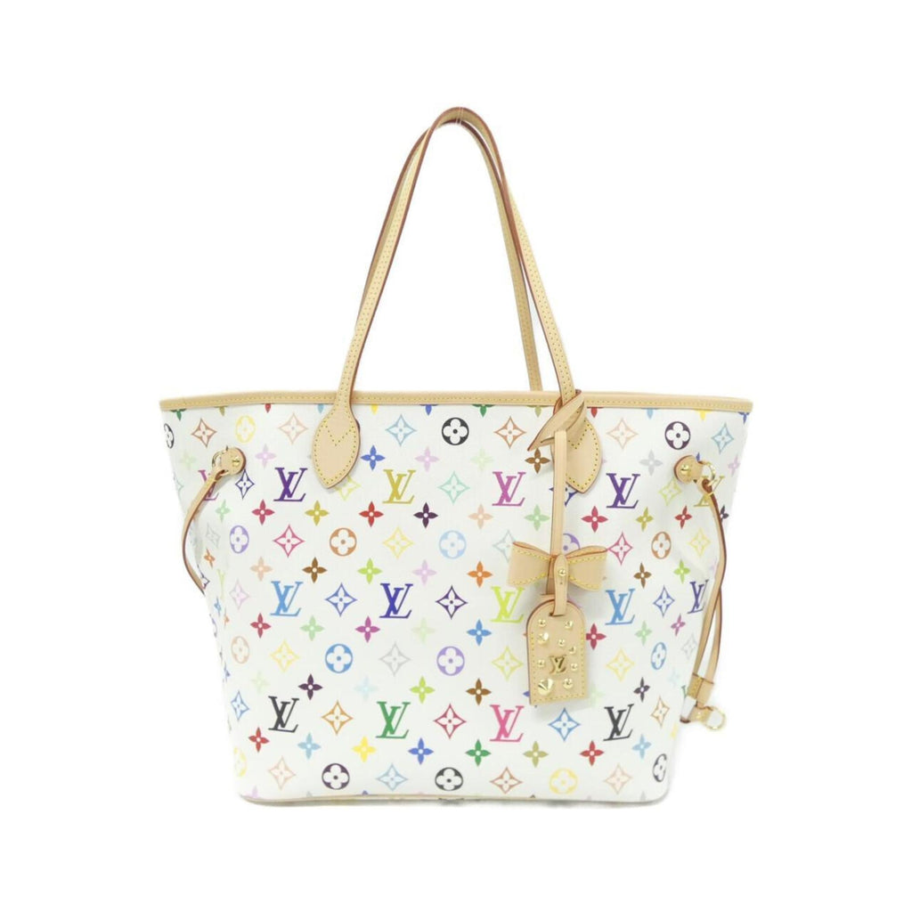 Louis Vuitton Multi-Color White Coated Canvas Handbag