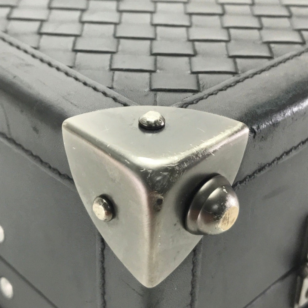 Bottega Veneta Black Leather Briefcase