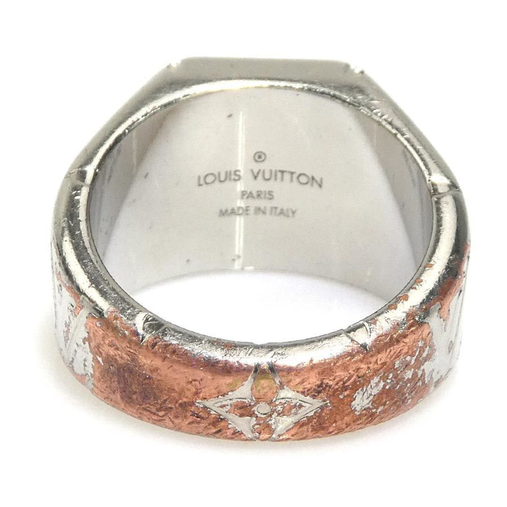 Louis Vuitton Silver Metal Band Ring