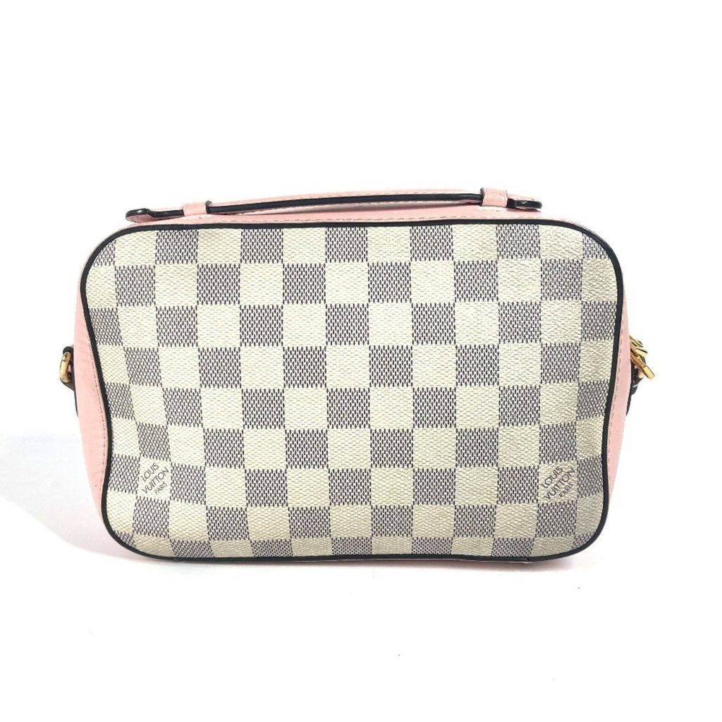 Louis Vuitton Pink White Damier Azur Pochette Shoulder Bag