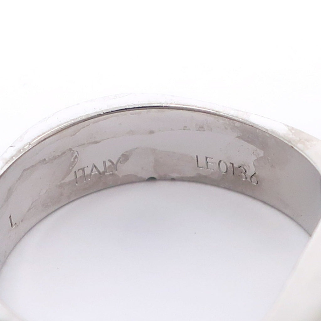 Louis Vuitton Silver Metal Band Ring