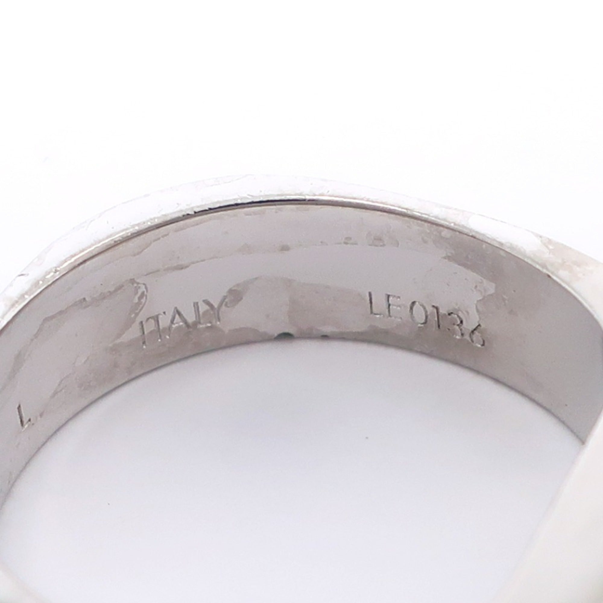 Louis Vuitton Silver Metal Band Ring