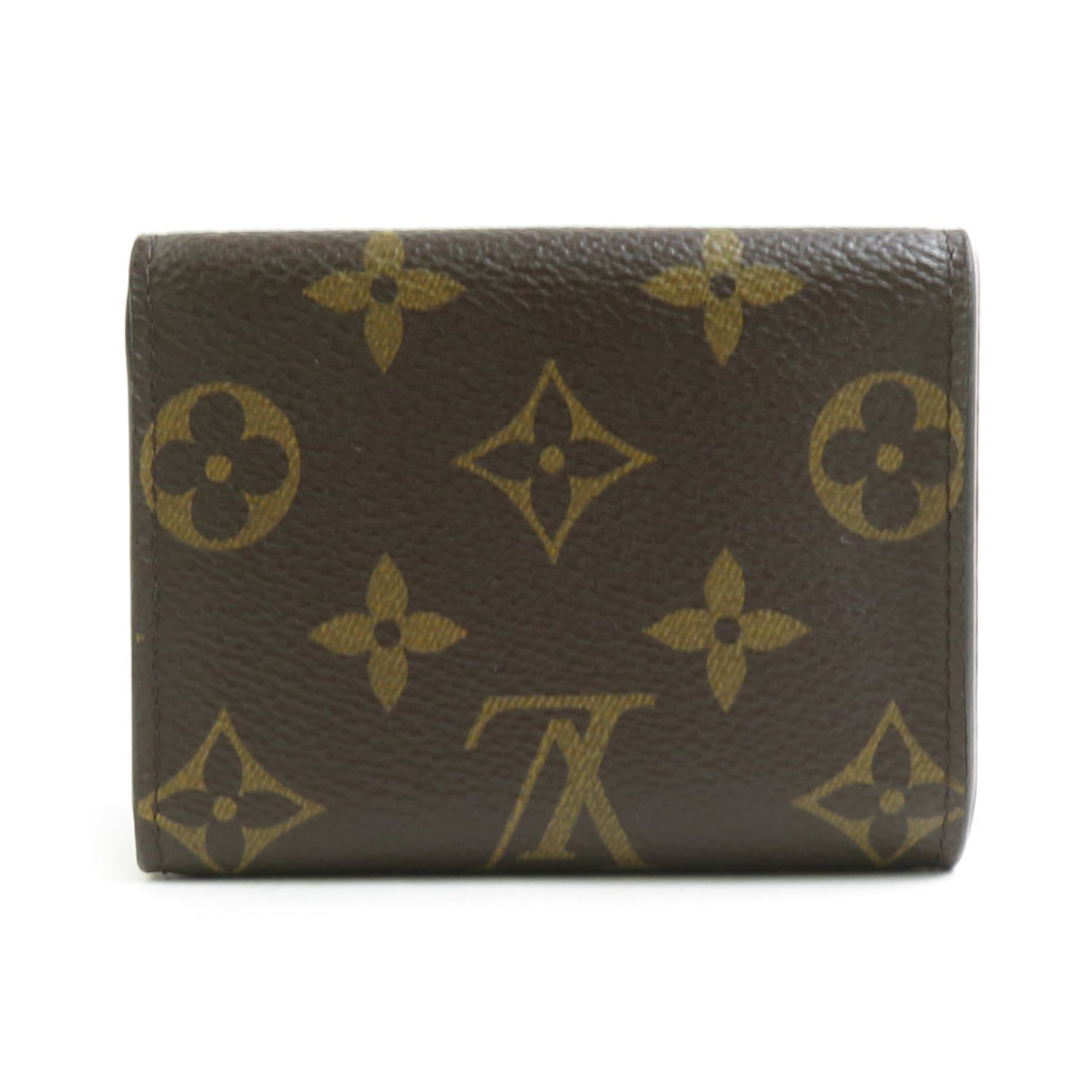 Louis Vuitton Brown Monogram Pink Monogram Wallet (Tri-Fold)