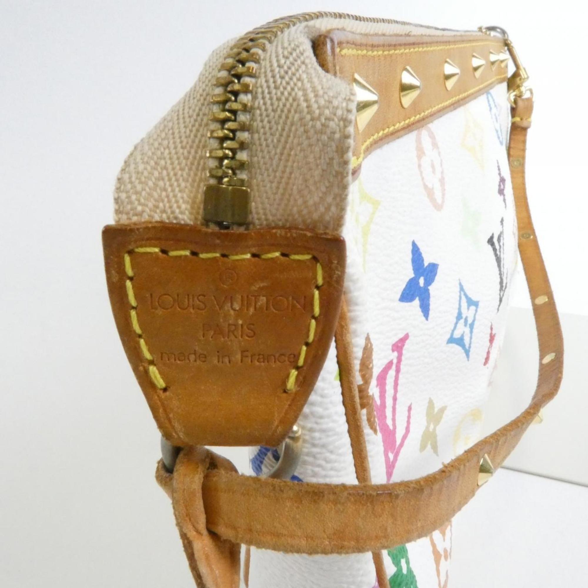 Louis Vuitton Monogram Multicolore White Coated Canvas Pochette Pouch