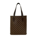 Louis Vuitton Brown Leather Pvc Handbag Tote Bag