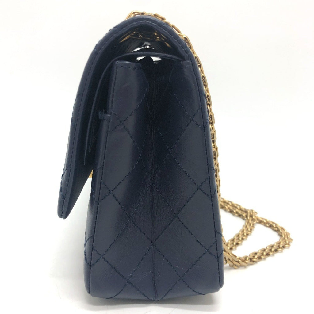 Chanel Navy Leather Shoulder Bag