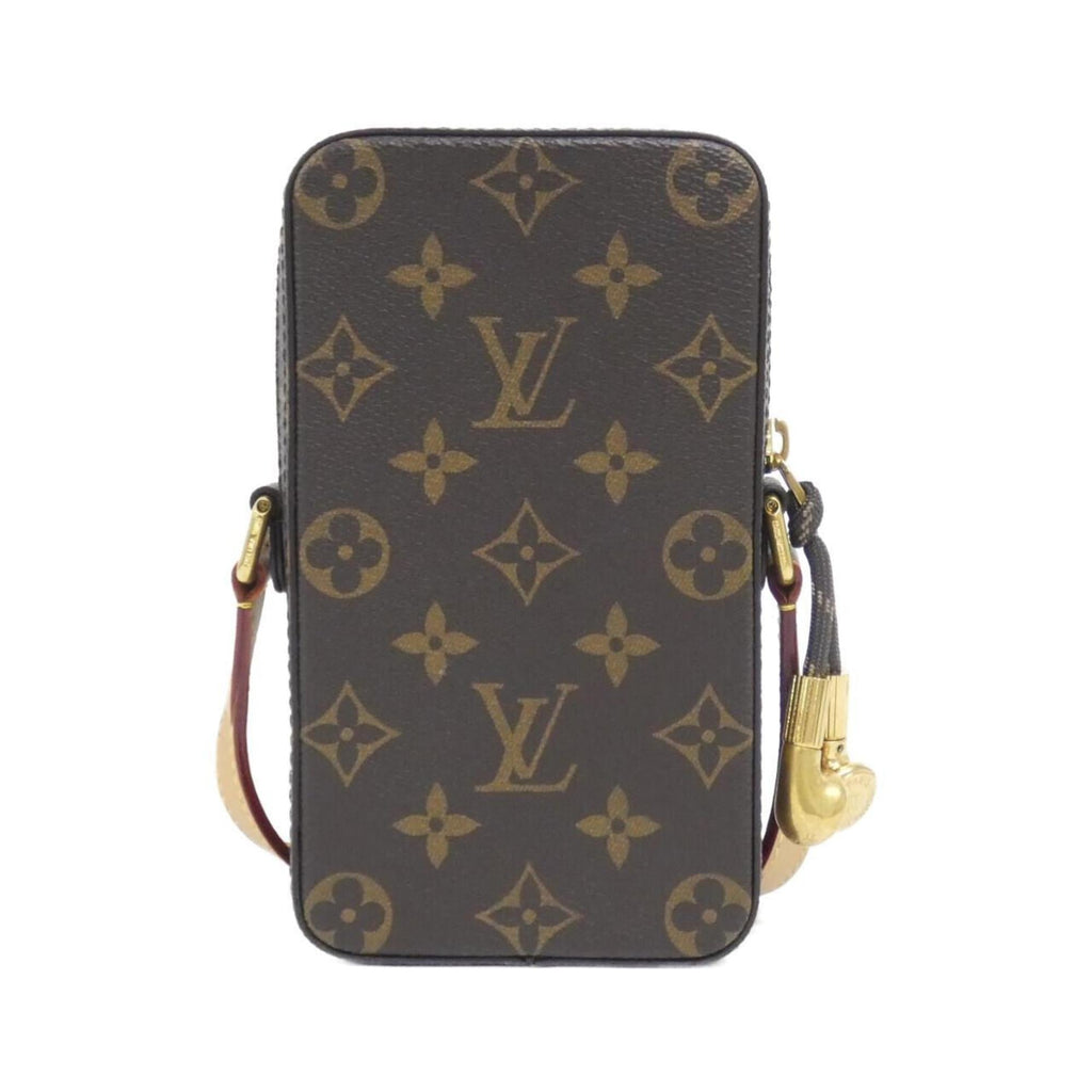 Louis Vuitton Brown Coated Canvas Leather Shoulder Bag