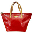 Louis Vuitton Vernis Red Color Leather Tote Bag