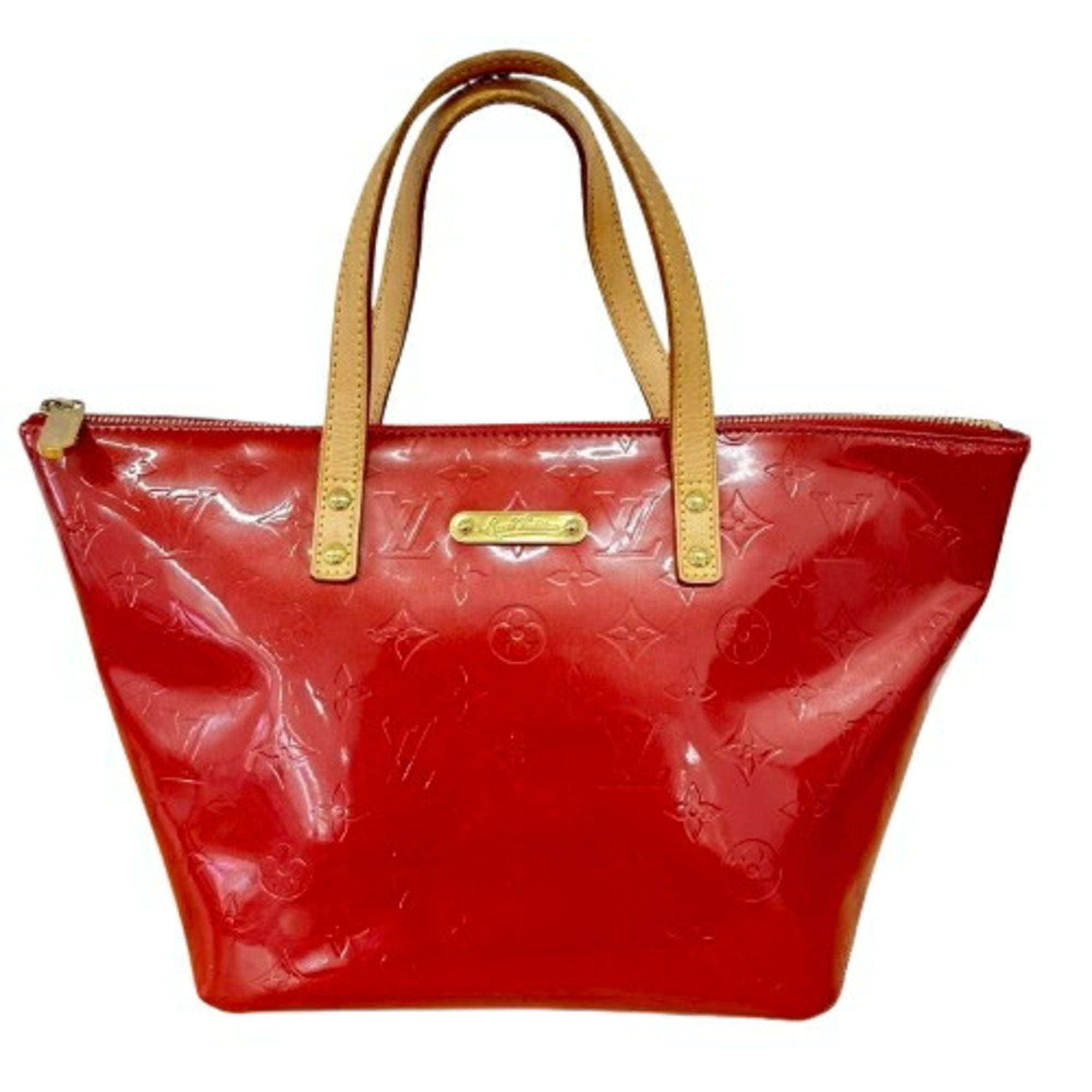 Louis Vuitton Vernis Red Color Leather Tote Bag