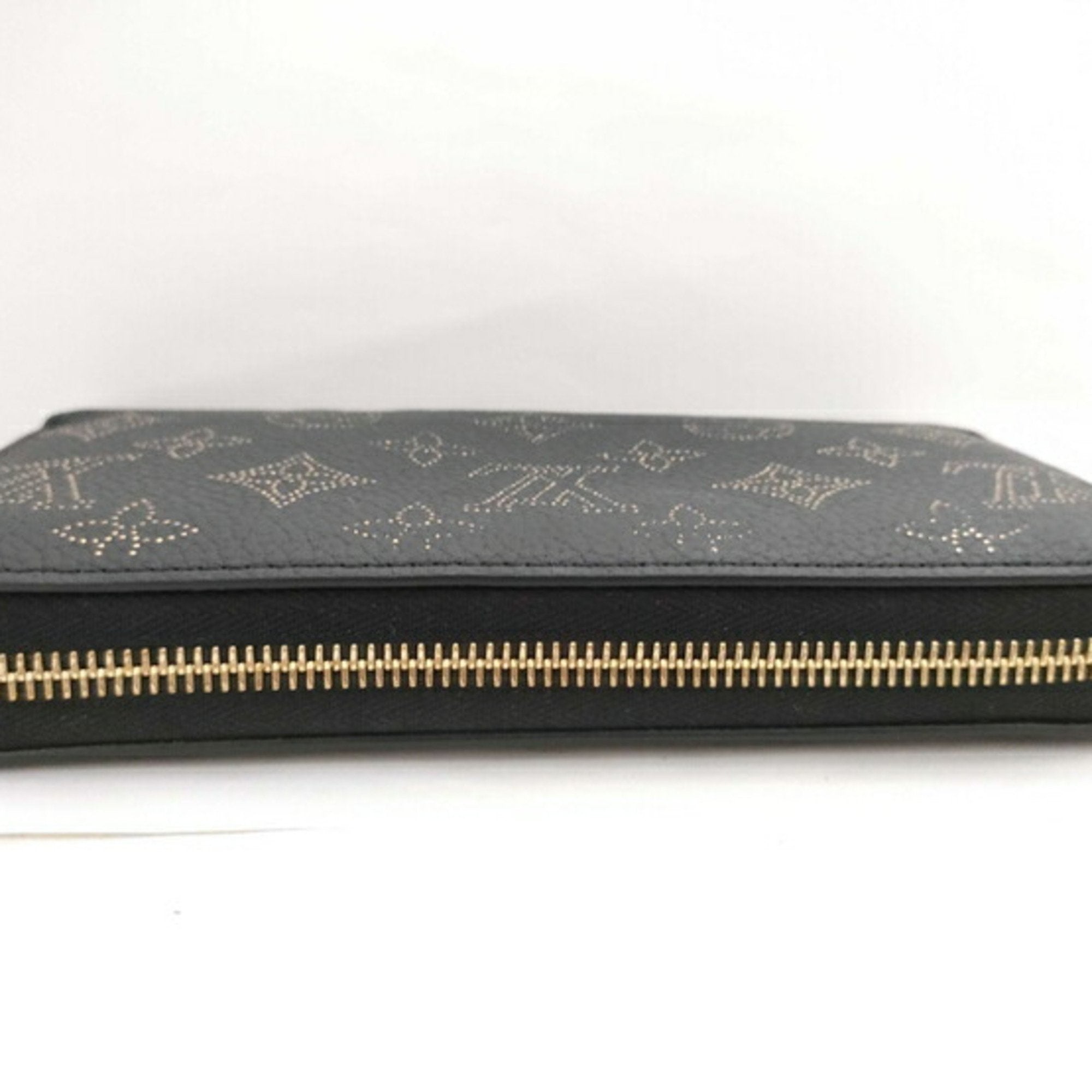 Louis Vuitton Black Leather Long Wallet