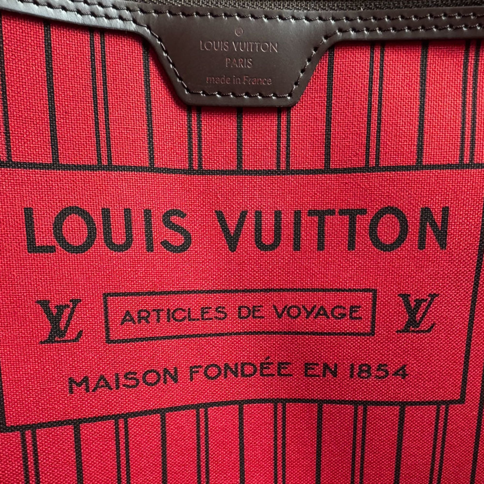 Louis Vuitton Damier Canvas Ebene Damier Canvas Handbag