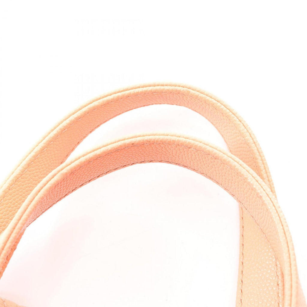 Chanel Orange Grained Calfskin Backpack Handbag