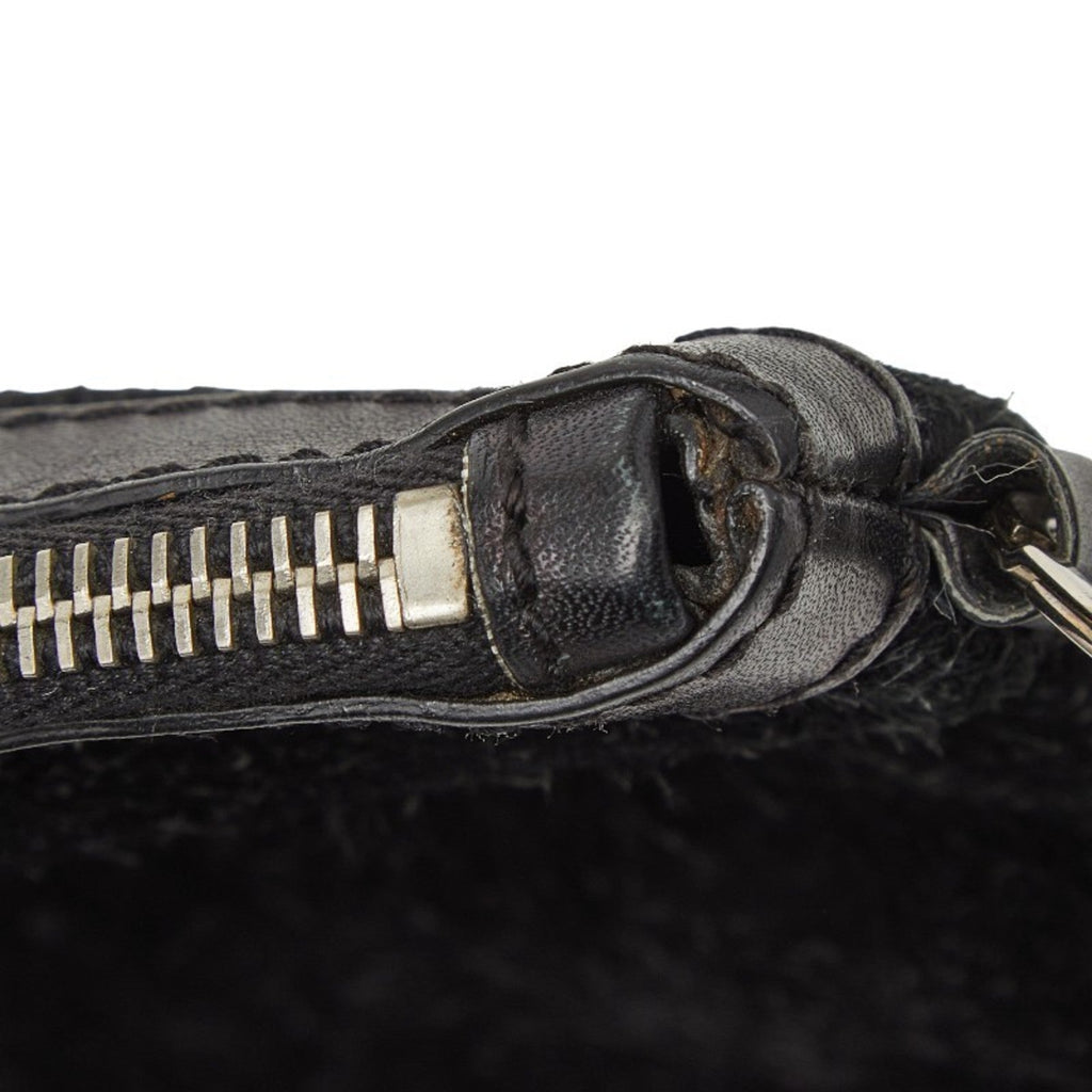Balenciaga Black Suede Leather Clutch