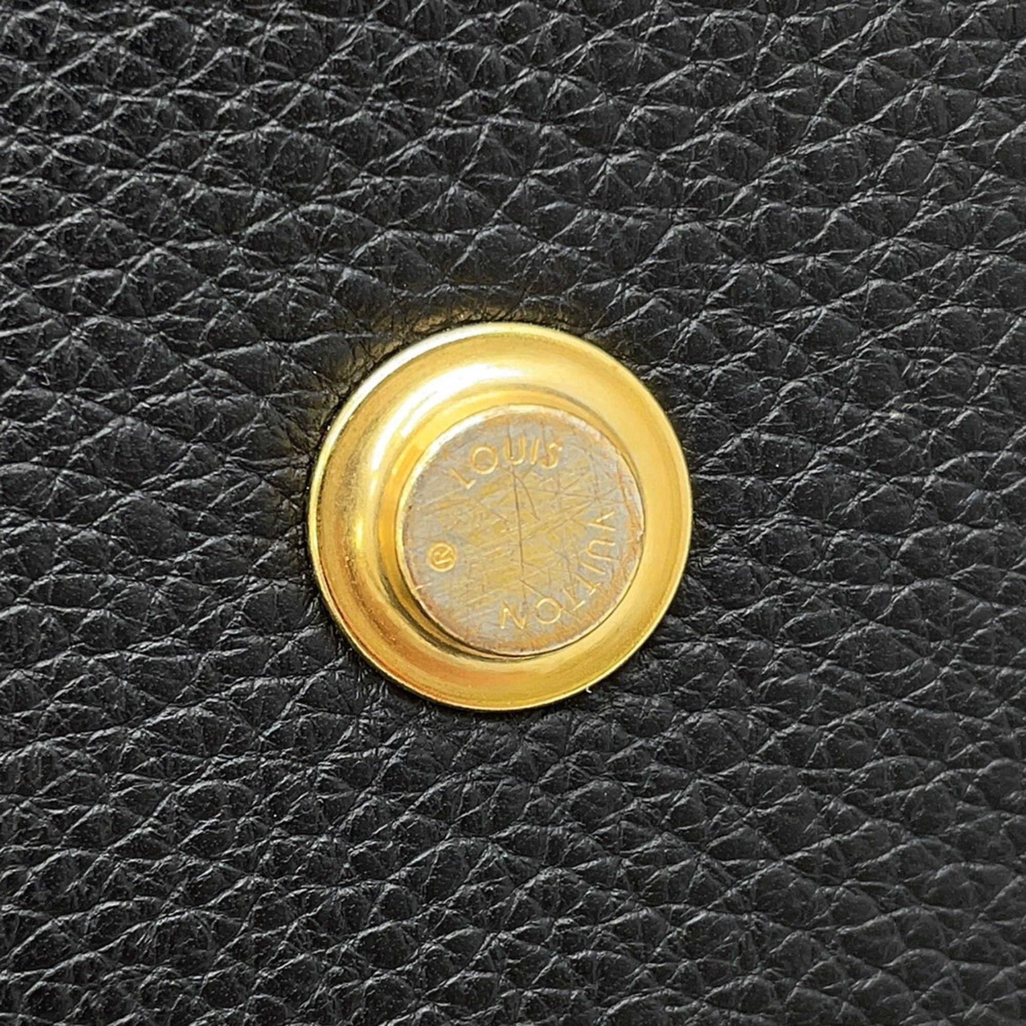 Louis Vuitton Noir Monogram Leather Handbag