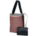 Celine Blue Multi-Color Orange Fabric Leather Shoulder Bag