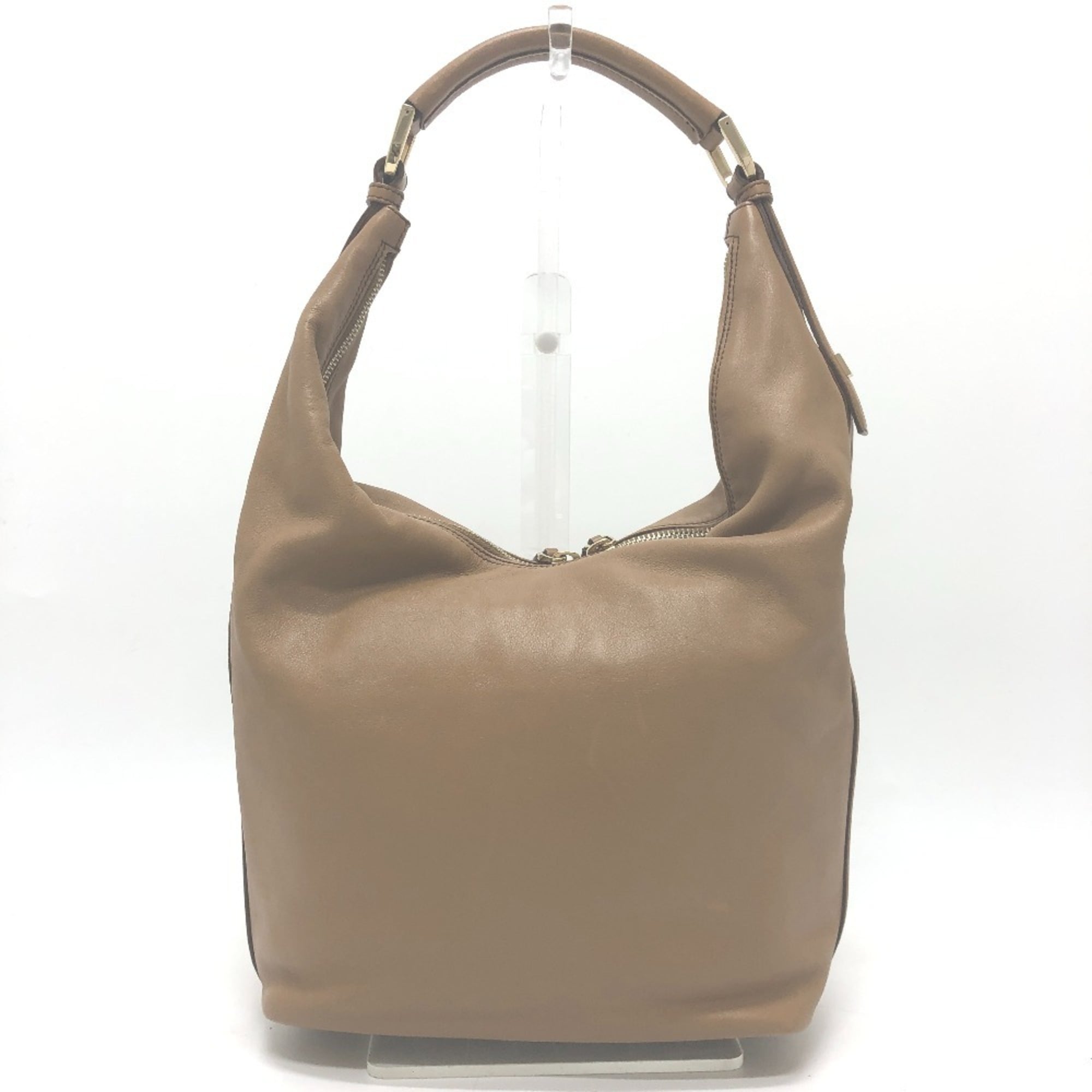 Gucci Brown Leather Handbag Shoulder Bag (Pre-Owned)