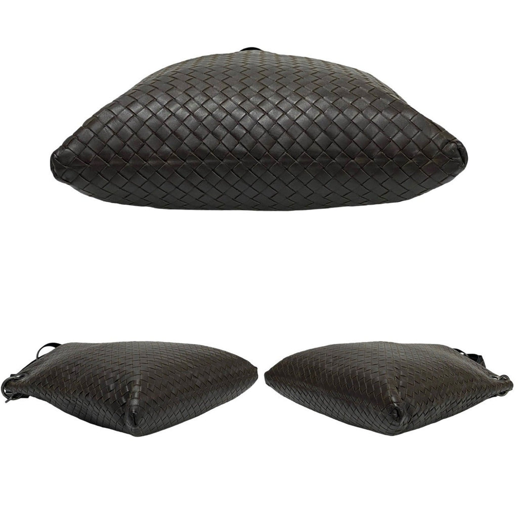 Bottega Veneta Brown Leather Pochette Shoulder Bag