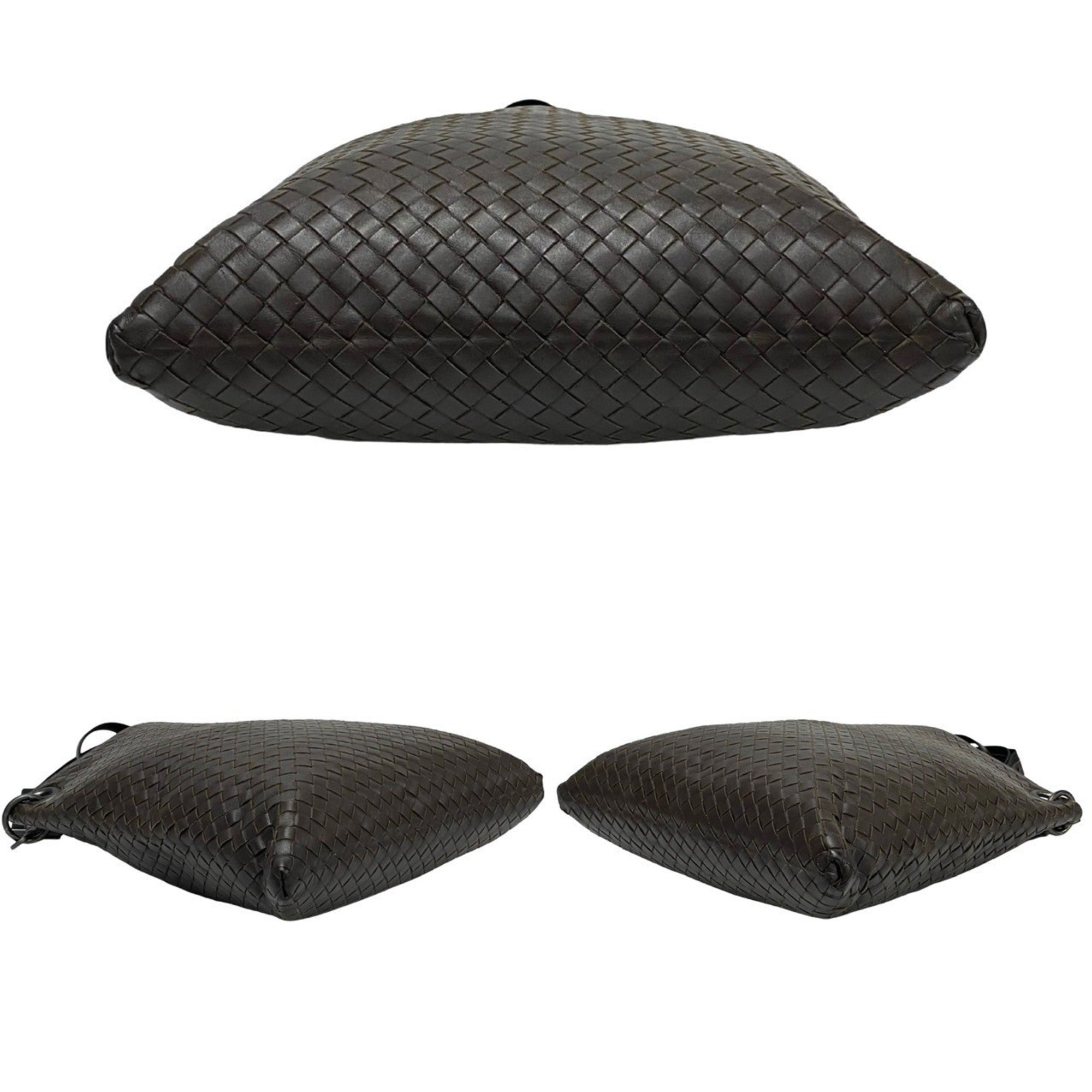 Bottega Veneta Brown Leather Pochette Shoulder Bag