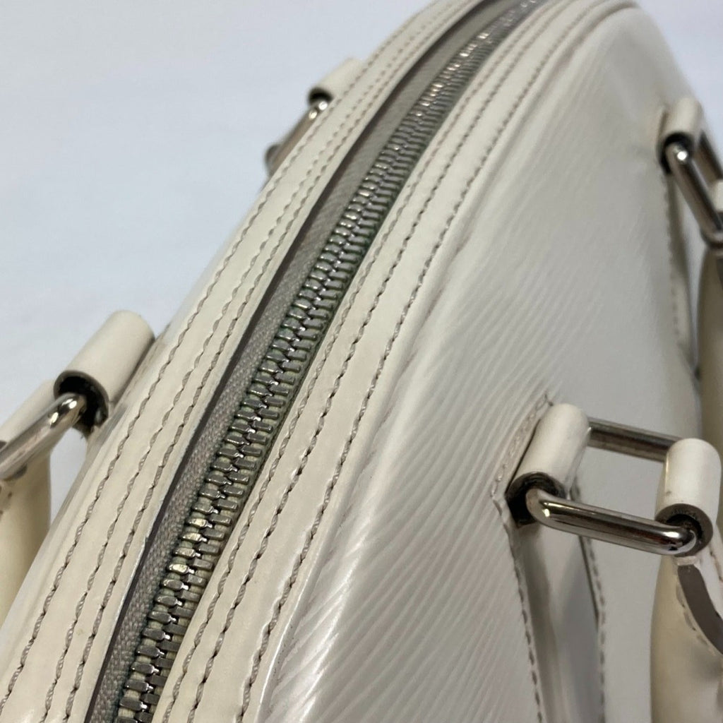 Louis Vuitton Epi Lv Off White White Epi Leather Boston Bag Handbag