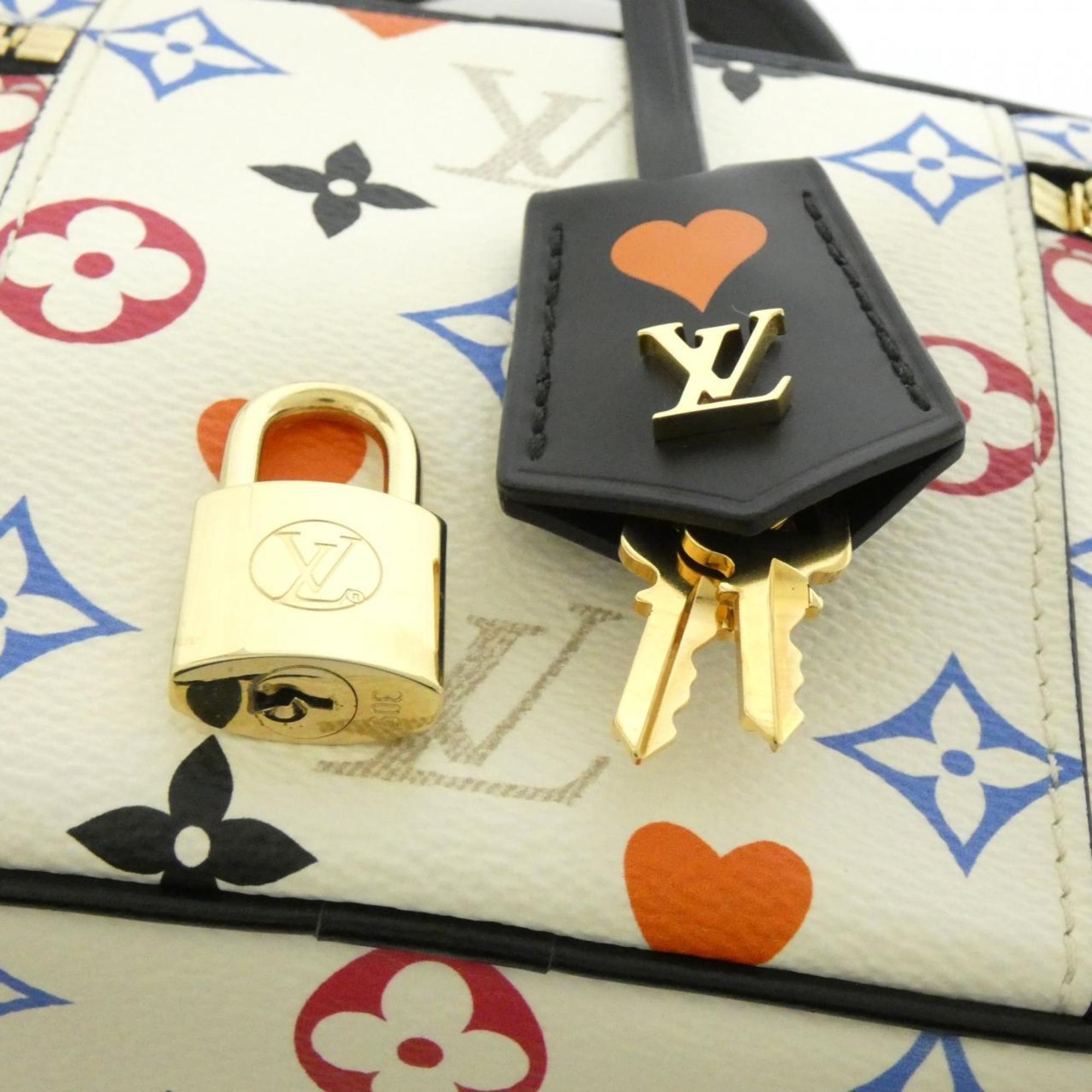 Louis Vuitton Monogram Blanc Coated Canvas Handbag