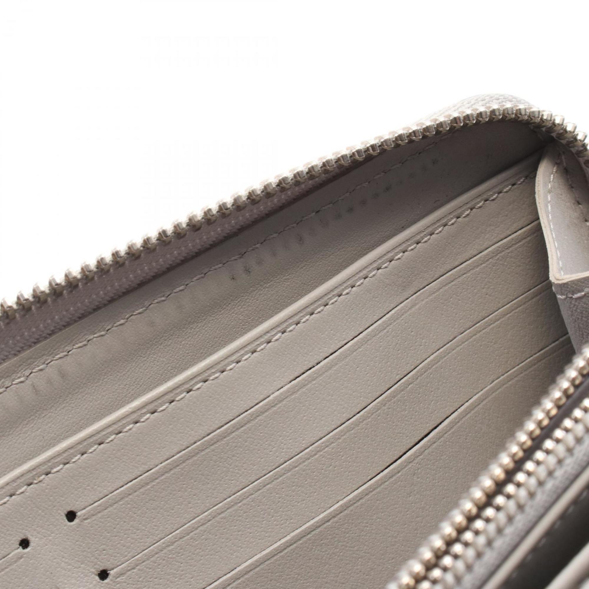 Louis Vuitton Gray Mahina Leather Long Wallet